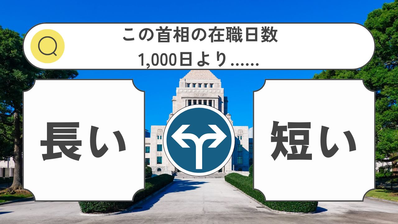 総理大臣の通算在職日数クイズ！歴代ランキングTOP20も掲載