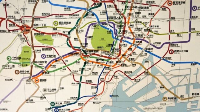 東京都営為地下鉄の路線図